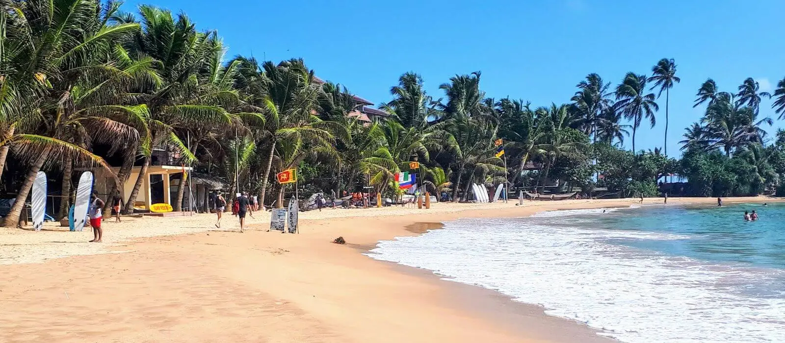 Beautiful Sunny Sri Lankan Coastline Beaches
